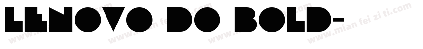 Lenovo Do Bold字体转换